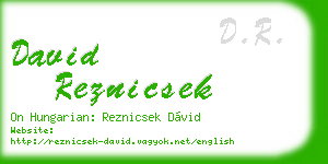 david reznicsek business card